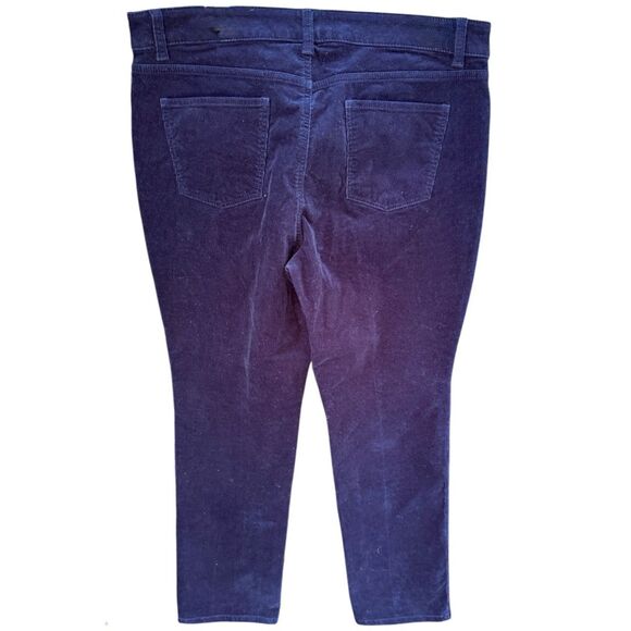 Talbots Simply Flattering 5-Pocket Corduroy Pants Navy Blue 14P - Picture 5 of 7